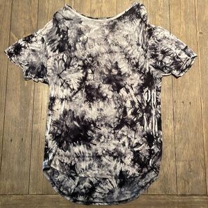 Rustic DIME long fitted tie dye shirt